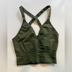 NEVER WORN Free People Good Karma Green Crop Top